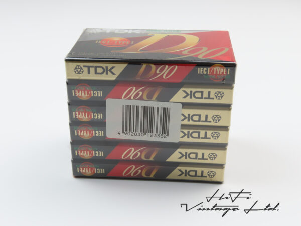 TDK D90 6-pack cassettes