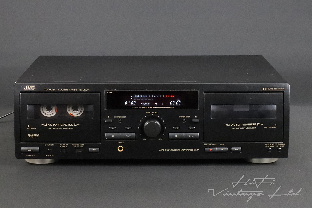 JVC TDW254 Double Cassette Deck HiFi Vintage