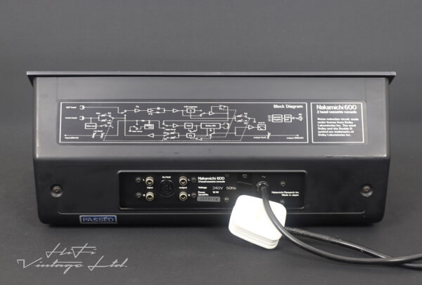 Nakamichi 600 2-head Stereo Cassette Deck wit Dust Cover