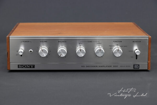 Sony SQA-200 Solid State Stereo Quadraphonic Sound Decoder Amplifier