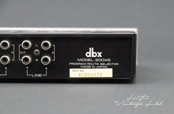 DBX 200 Program Route Selector