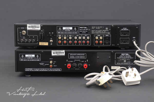 Rotel RTC-850L Preamp & RB-960BX Power Amp.
