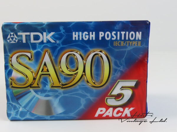 TDK SA90 5-pack cassettes