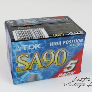 TDK SA90 5-pack cassettes