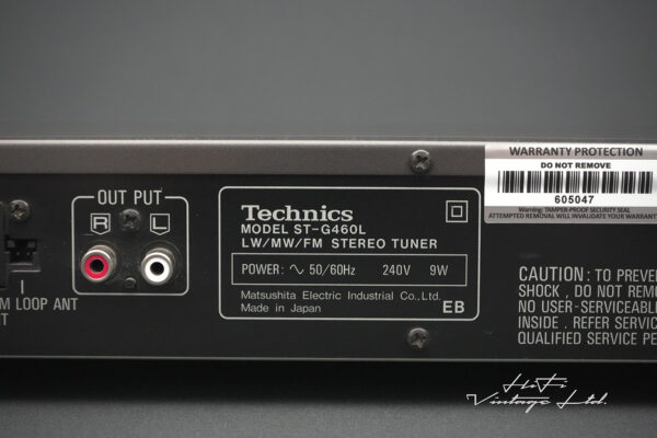 Technics ST-G460L Synthesizer AM/FM Stereo Tuner