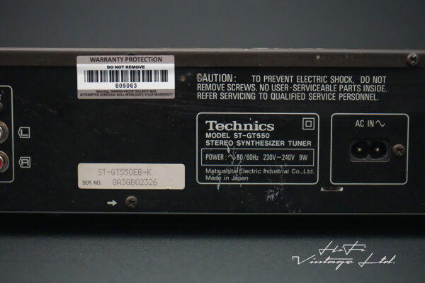 Technics ST-GT550 Stereo Synthesizer Tuner