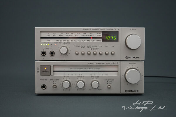 Hitachi HA-J2 Amplifier + Hitachi FT-J2 Tuner mini set.