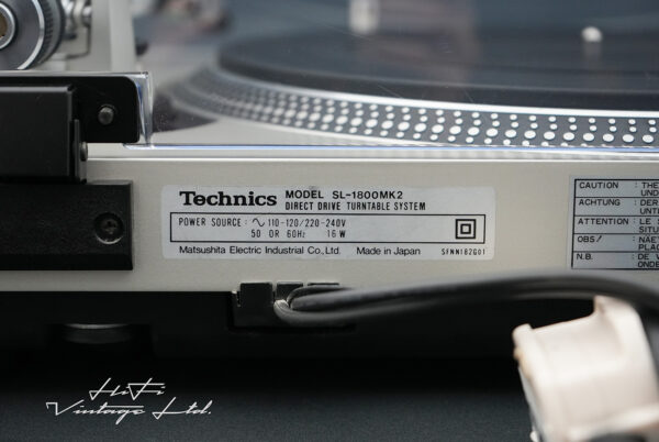 Technics SL-1800 MK2 Direct Drive Turntable System