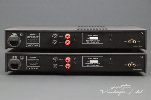 Audiolab 8000M power amplifiers two mono blocks.