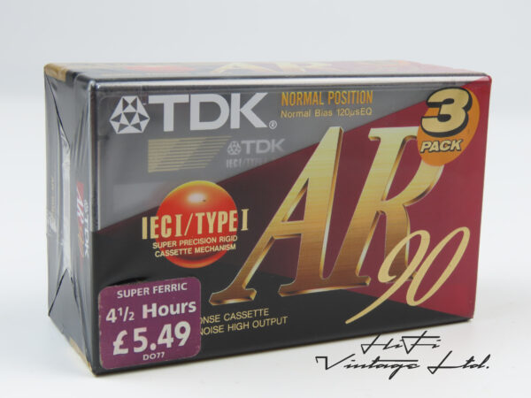 TDK AR 90 3-pack cassettes