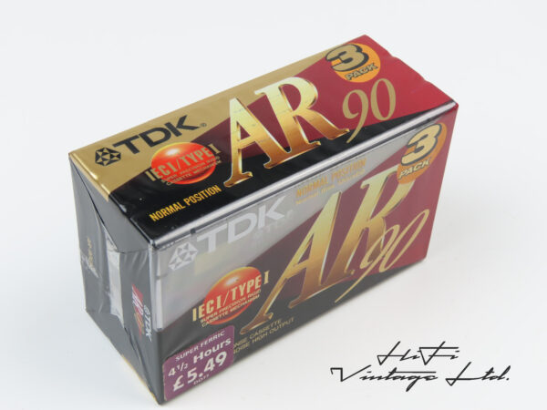 TDK AR 90 3-pack cassettes