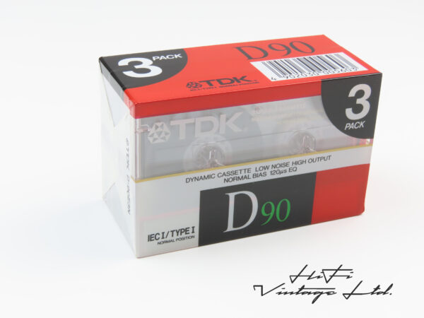 TDK D90 3-pack cassettes