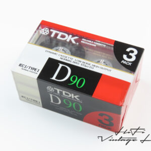 TDK D90 3-pack cassettes