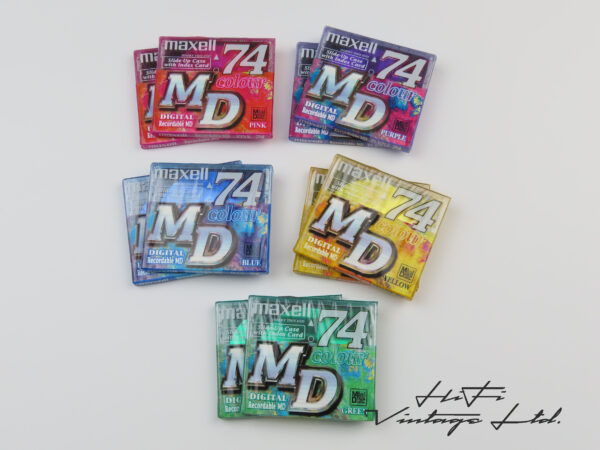 Maxell 74 colourful minidiscs