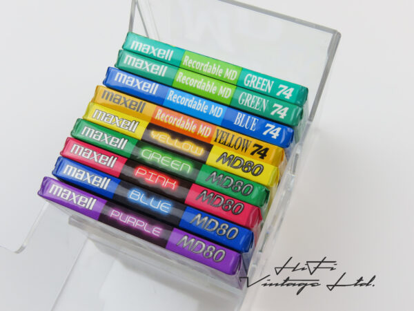 Maxell colourful 10 recordable minidiscs