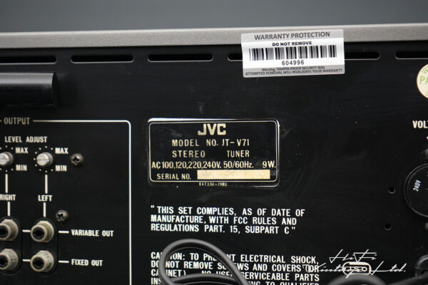 JVC JT-V71 AM/FM Stereo Tuner