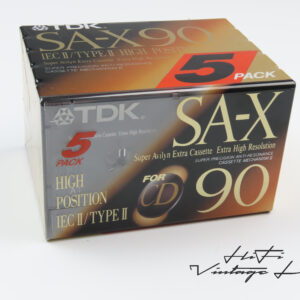 TDK SA-X90 5-pack cassettes