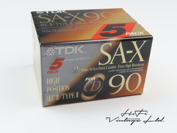 TDK SA-X90 5-pack cassettes