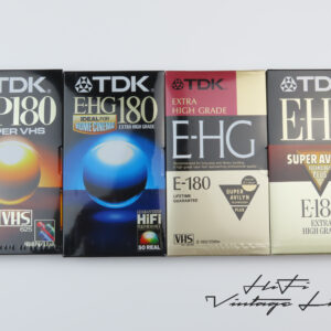 TDK E-HG180 VHS cassettes