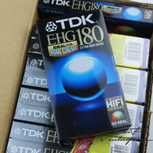 TDK E-HG180 VHS cassettes