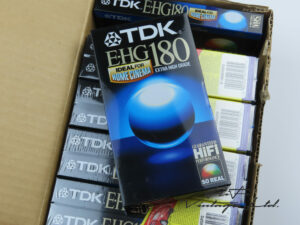 TDK E-HG180 VHS cassettes
