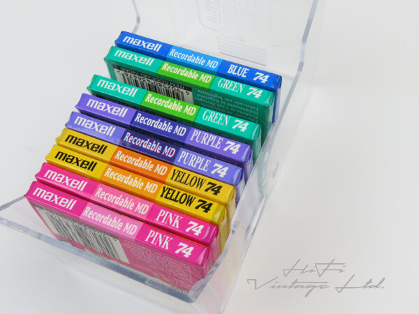 Maxell 74 colourful 9 minidiscs
