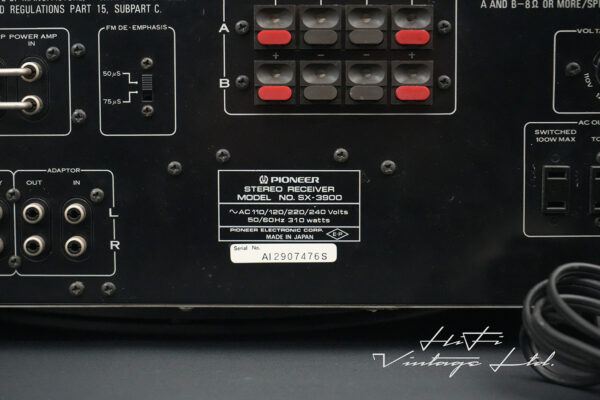 Pioneer SX-3900 Receiver