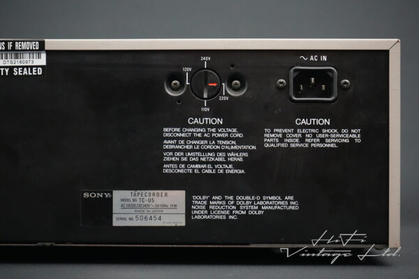 Sony TC-U5 Cassette Deck