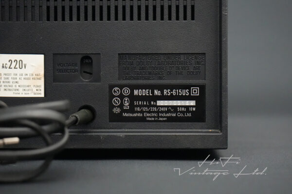 Technics RS-615US Cassette Deck