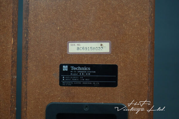 Technics SB-40 Bookshelves Speakers