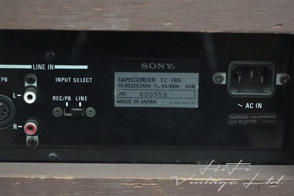 Sony TC-765 4-Track 2-Channel Stereo Reel-to-Reel Tape Recorder