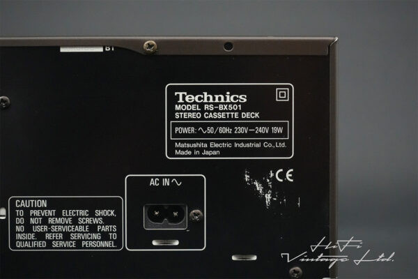 Technics RS-BX501 2-head Stereo Cassette Deck.