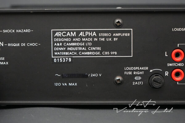 A&R Cambridge Arcam Alpha Amplifier
