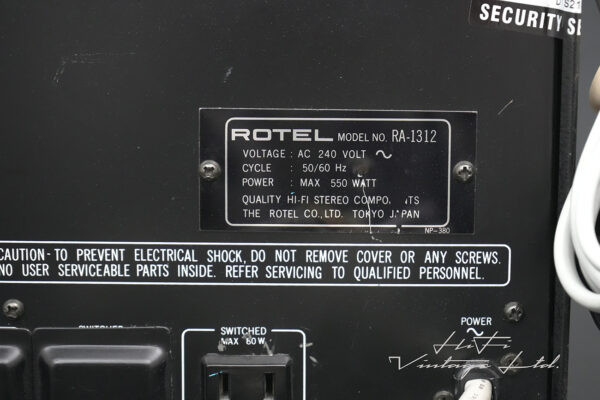 Rotel RA-1312 Stereo Amplifier with Rotel RT-1025 Tuner & Rotel RZ-8 the Play Mixer
