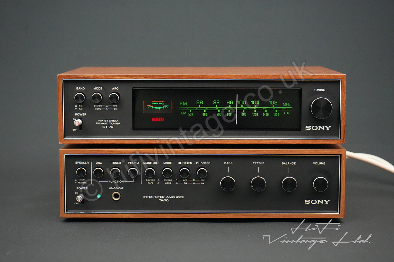 Sony ST-70 Amplifier & Sony TA-70 Tuner