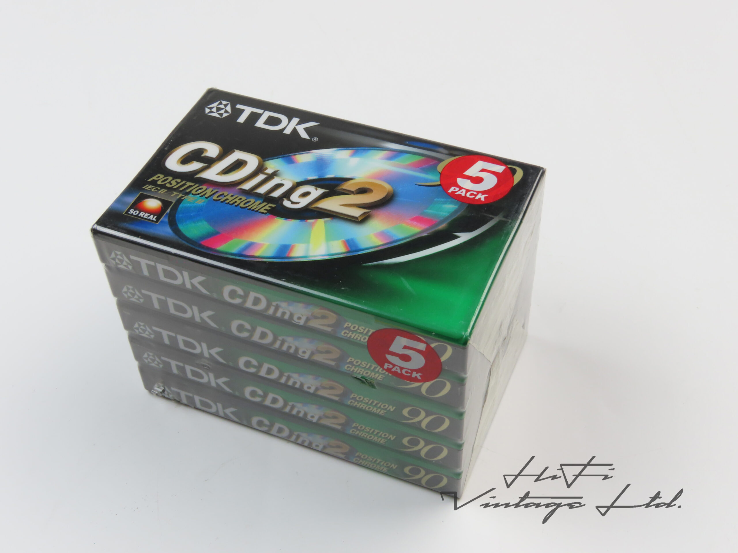 TDK CDing2 90 5-pack cassette