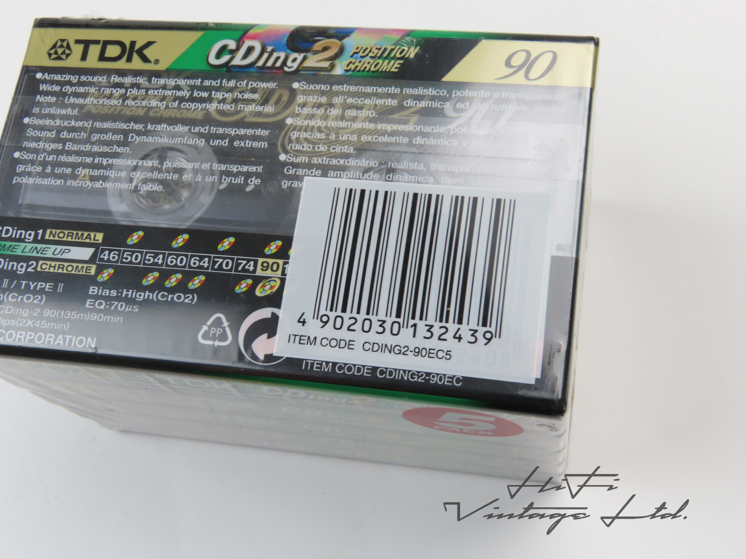 TDK CDing2 90 5-pack cassette