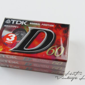 TDK D60 3-pack cassette