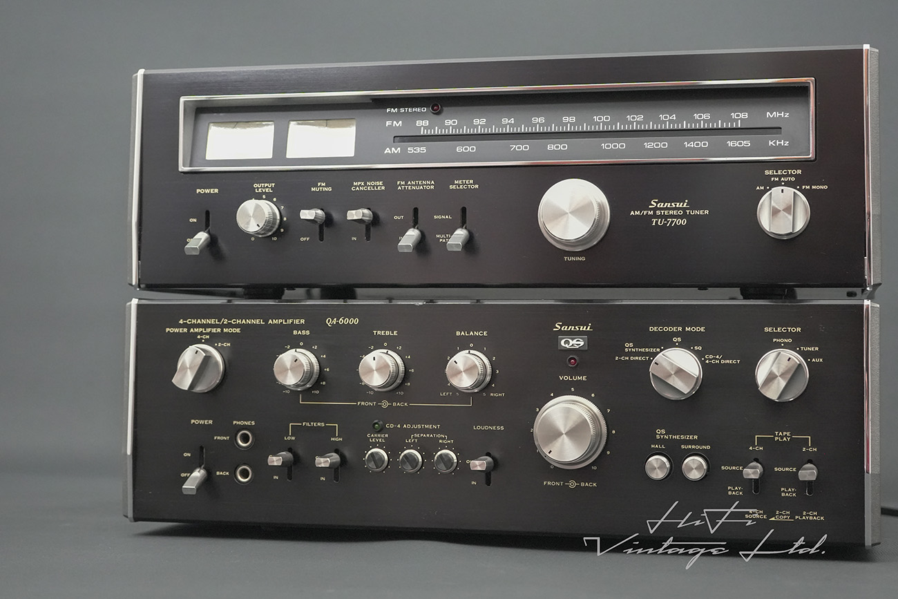 Sansui QA-6000 Amplifier & Sansui TU-7700 Tuner.