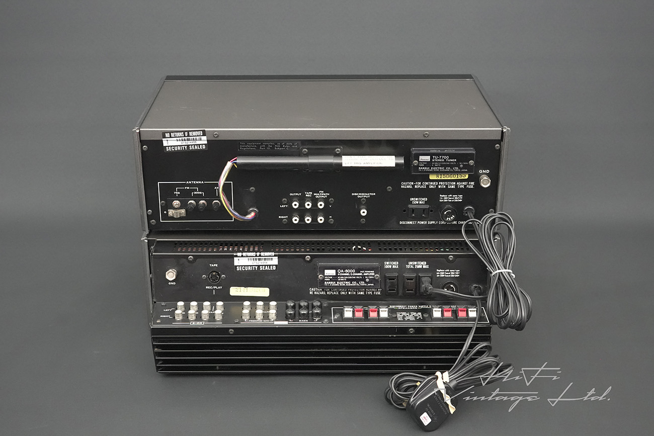 Sansui QA-6000 Amplifier & Sansui TU-7700 Tuner.