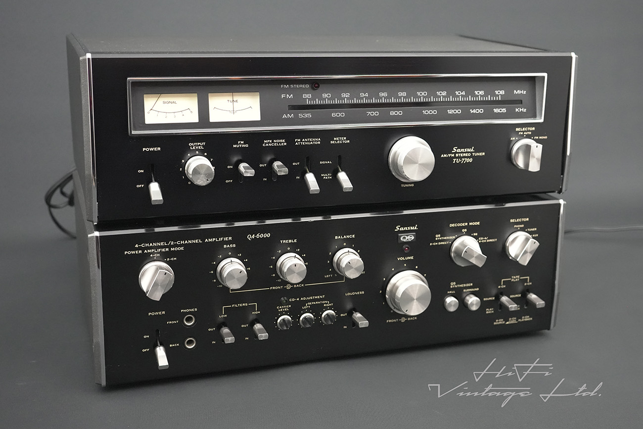 Sansui QA-6000 Amplifier & Sansui TU-7700 Tuner.