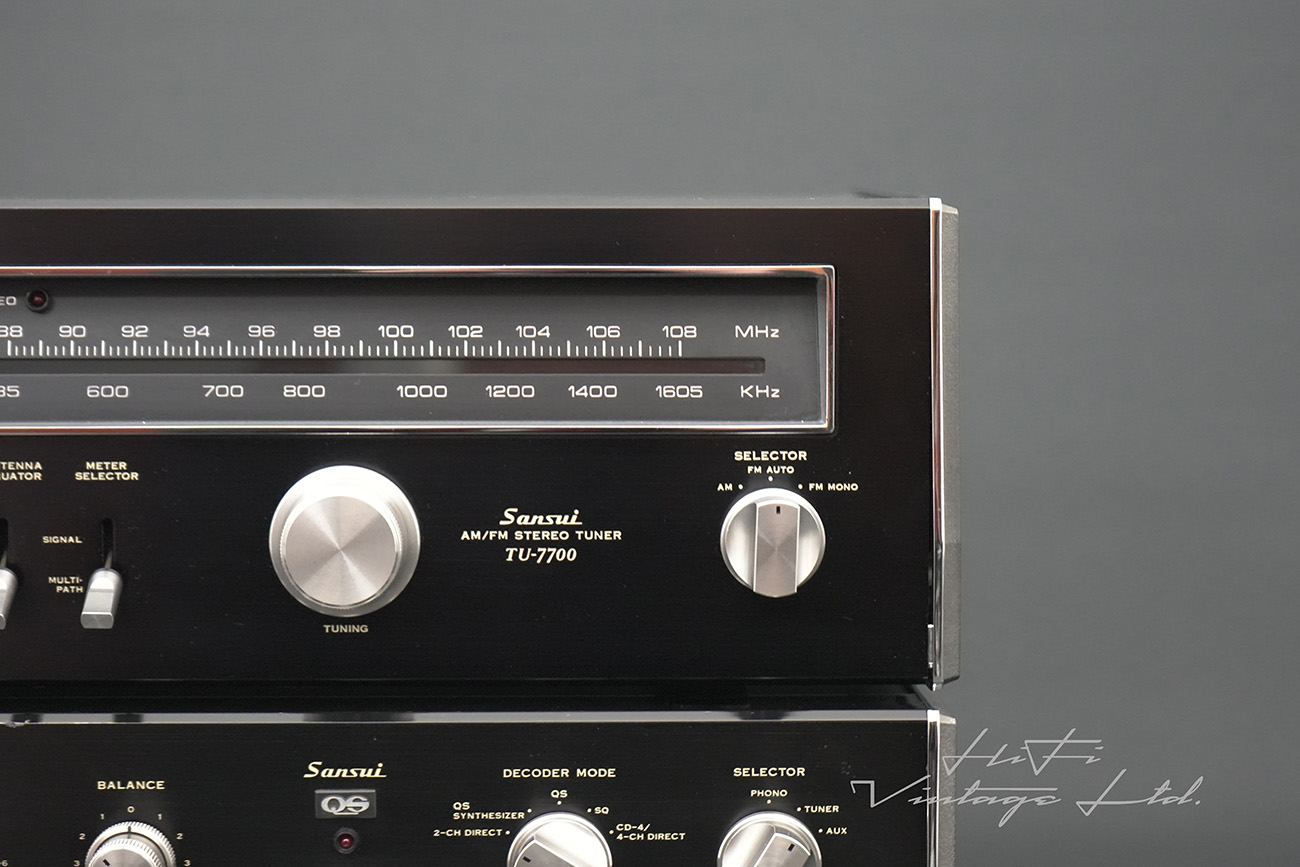 Sansui QA-6000 Amplifier & Sansui TU-7700 Tuner.