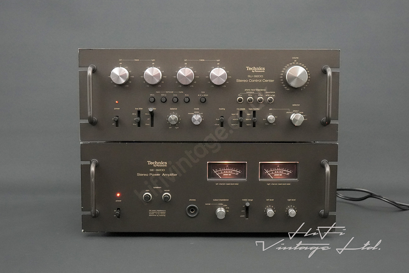 Technics SU-9200 Control Unit & SE-9200 Power Amplifier