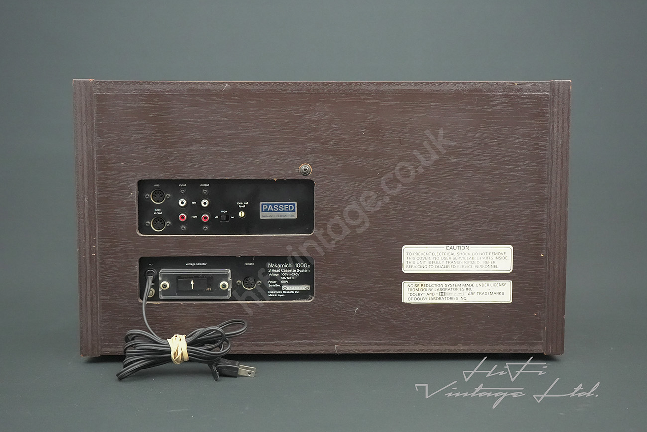 Nakamichi 1000 MKII Cassette Deck