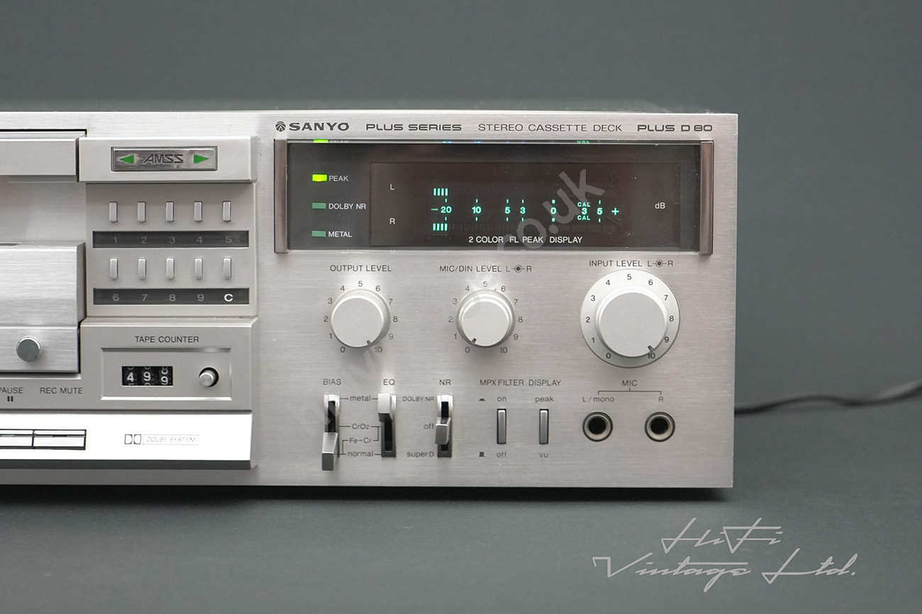 Sanyo Plus D80 Cassette Deck