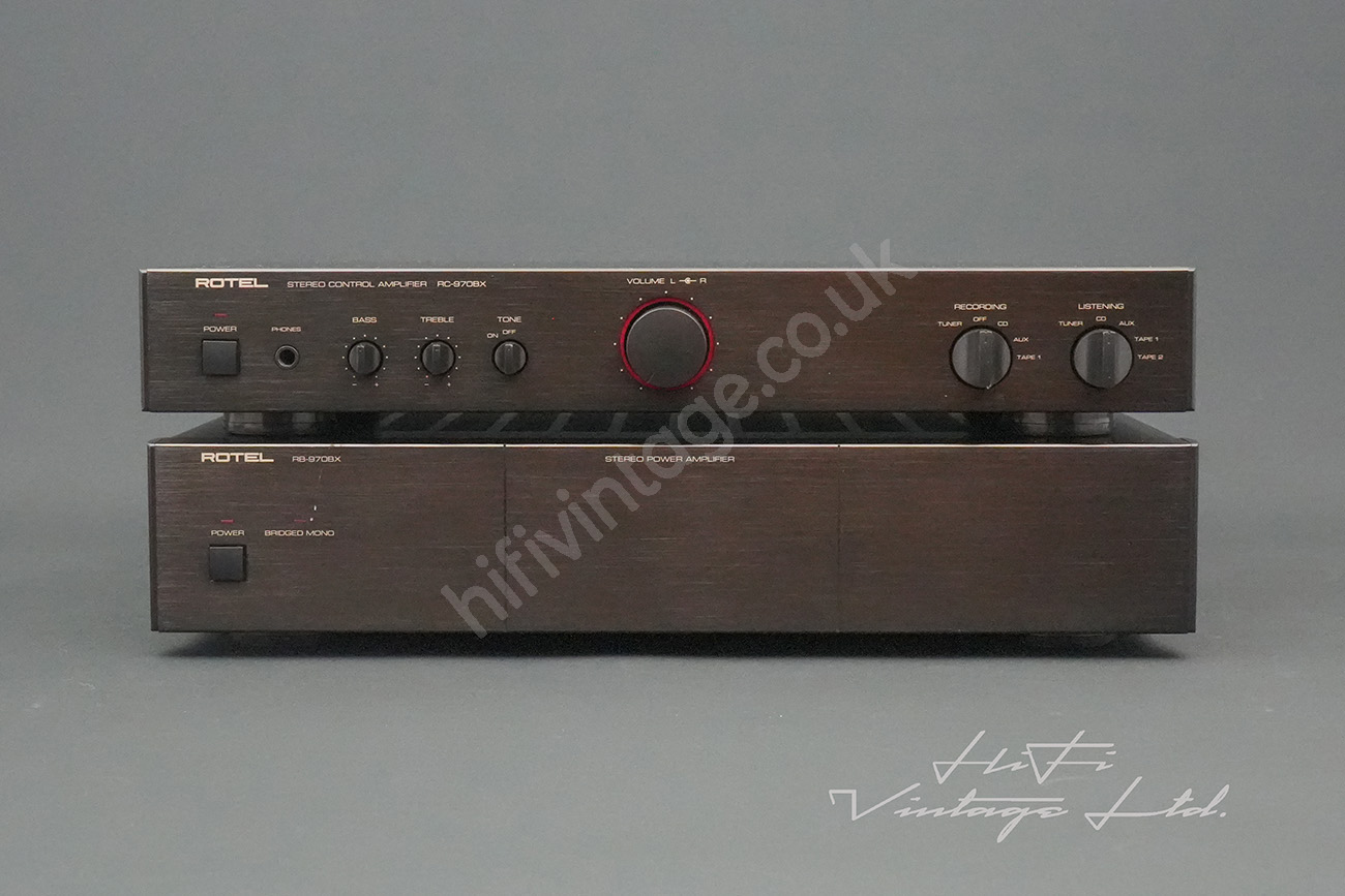 Rotel RC-970BX Preamplifier & Rotel RB-970BX Power Amplifier