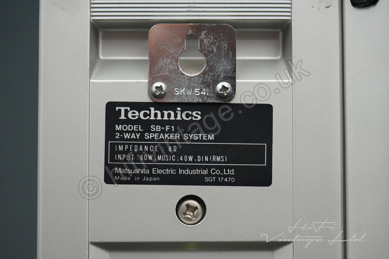 Technics SB-F1 Bookshelves Speakers